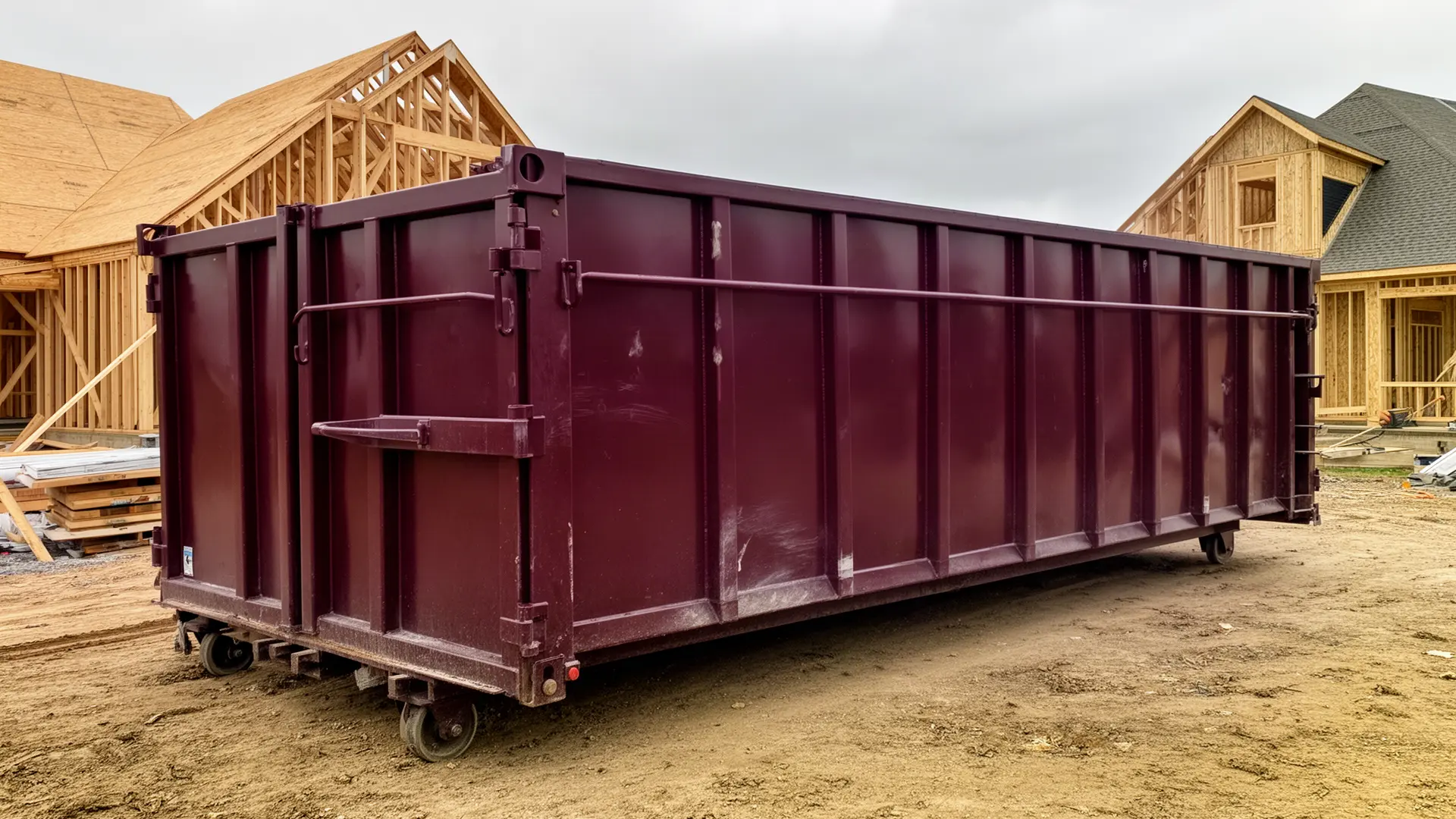 Roll-off dumpster from American Eagle Dumpster Rental in Coon Rapids, MN